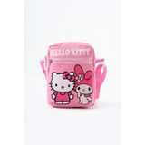 Roxy Hello Kitty Melody Çocuk Omuz Çantası – 3 Bölmeli – Su Geçirmez Kumaş (21×16×6 cm)
