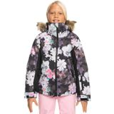 Roxy Jet Ski 8-16 Yaş Kız Çocuk Kayak/Snowboard Montu-ERGTJ03162TBB TBBF-TRUE BLACK BLURRY FLOWER 16Y 42