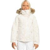 Roxy Jet Ski Kız Çocuk Beyaz Snowboard Ceketi - 10 Yaş