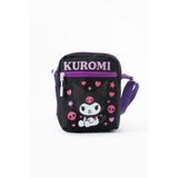 Roxy Kuromi Çocuk Omuz Çantası – 3 Bölmeli – Su Geçirmez Kumaş (21×16×6 cm)
