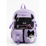 Roxy Kuromi Çok Bölmeli Su Geçirmez Çocuk Okul Çantası Mor 20-24,9 Litre Kapasite Yıkanabilir - Tek Adet
