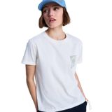 Roxy Oceanregular ERJZT06110 Kadınlar için kısa kollu tişört, Hindistan cevizi sütü, S