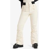 Roxy Rising High Kadın Snowboard Pantolonu XL Softshell Materyal ile Su Geçirmez ve Dayanıklı - Beyaz