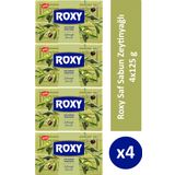 Roxy Saf Zeytinyağlı Banyo Sabunu (4X125GR) x 4 Adet