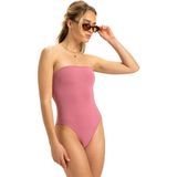 Roxy Sd Beach Classics Bandeau Op Kadın Pembe Mayo - XS