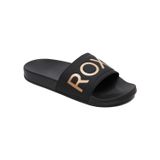 Roxy Slippy II kadın sandaleti, Siyah M Altın, 39 EU