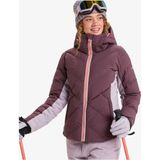 Roxy Snowdrift Kadın Mont Mor Renk Günlük Kullanım İçin Uzun Kol Kalın Polar