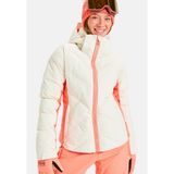 Roxy Snowdrift Kadın Mont Uzun Kol Beyaz Polar Kumaş Kalın Özellikli Kış Sporları İçin