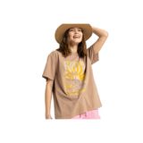 Roxy Sunnyoversize Enzyme Wash Kadın Kahverengi Tişört