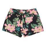 Roxy Twenty Five Miles Kız Çocuk Şort, 8/S, ERGFB03324, ANTHRACITE SHADOW FLORAL, Kız Çocuklar