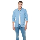 Roy Açık Mavi Lux Black Nights Jean Gömlek Slim Fit/Dar Kesim 0210496-83856 Mavi-83856 XS