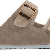 Roy Jones 7001 Bej Erkek Comfort Casual Anatomik Tokalı Terlik
