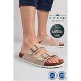 Roy Jones Unisex Kadın & Erkek Tam Anatomik Tabanlı Arizona Konfor Modeli Terlik Çift Bantlı Tokalı Günlük Rahat Dışarı Ev Içi