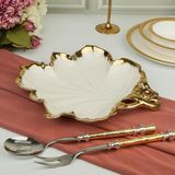 Roy King Albero Gold Sunum Tabak 31X33CM - Beyaz