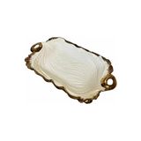 Roy King Albero Gold Sunum TABAK43*25*6 - Beyaz - Gold