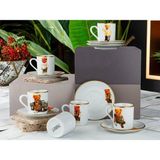 Roy King Bear 6 Lı Kahve Fincan Takımı Br 001 - Beyaz