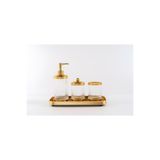 ROY KING CANYON 4 PRÇ TEPSİLİ BANYO SETİ CLEAR GOLD