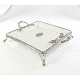 Roy King Classy Kare 28x34 cm Gümüş Sunum Tabak
