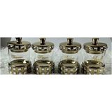 Roy King Helen 4'Lü Kapaklı Baharatlık 14*9 Cm Gold