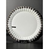Roy King Line Silver Yuvarlak Sunum Tabak 33 cm - 33 x 33 cm