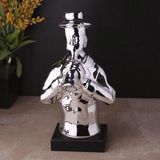 Roy Kıng Parlak Gümüş Obje 11*9*27 Cm