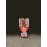 Roy King Pembe Ayaklı Tekli Kristal Cam Bardak 200ML - 1 Adet - Renkli