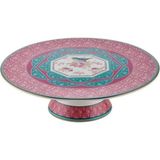 Roy King Qush Pembe Ayaklı Kek Servis Tabak 28X8CM - YOK - Çok Renkli