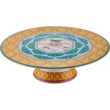 Roy King Qush Sarı Ayaklı Kek Servis Tabak 28X8CM - YOK - Çok Renkli