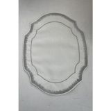Roy King Roykıng Avangarde Dikdörtgen Gümüş 6 Lı Kumaş Supla - 35 x 35 cm