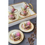 Roy King Royking Rosa Bianca 6 'lı Kahve Fincanı Mng 20 - 6 Adet - 90 ml