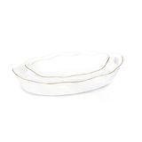 ROY KİNG Sezar Oval Sunum Tabağı Küçük Boy 30*18*7 cm