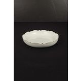 Roy King Wave Beyaz Altın Yuvarlak Sunum Tabak 25cm
