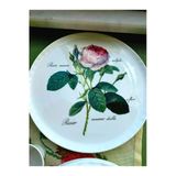 Roy Kirkham Redoute Roses Serisi Kemik Porselen Çiçek Desenli 31 Cm Büyük Servis Tabağı