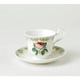 Roy Kirkham Vintage Rose Porselen Mavi 2'li Çay Fincanı Seti Fine Bone China England 2012