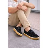 ROY SHOESS ROYSHOESS ERKEK SİYAH SÜET GÜNLÜK AYAKKABI-KAYMAZ TABAN CASUAL ŞIK LOAFER
