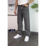 ROY501 Erkek Baggy Pantolon Bol Paça Pantolon Antrasit Gri Baggy Jeans