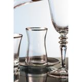 Roya Home Soprano Platin 6 Kişilik 12 Parça Çay Bardak Seti