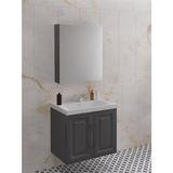 Royal 65 cm Banyo Dolabı Takımı Antrasit Gri