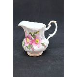 Royal Albert Prairie Rose (Çayır Gülü) Bone China Antika Porselen Mor Sütlük 150 ml