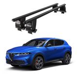 Royal Alfa Romeo Tonale (2022 ve Sonrası) Uyumlu Siyah Kilitli Ara Atkı Port Bagaj Tavan Barı