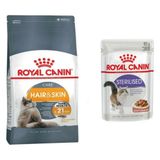 Royal Canin 2 kg Hair Skin Hassas Tüylü Kedi Maması + 85 gr Pouch Yaş Kısır Kedi Maması