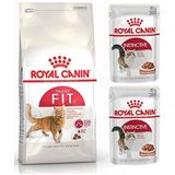 Royal Canin Adult Yetişkin Fit 32 2 kg Kedi Maması + Royal Canin Yaş Parça Etli 2 Adet Kedi Mama
