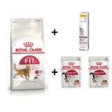 Royal Canin Fit 32 Kuru Kedi Maması 4 Kg + 2 Adet RC Yaş Mama 85 gr + 20 gr GimCat Malt 3182550702225-01495