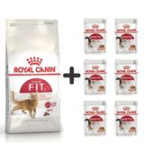 Royal Canin Fit 32 Kuru Kedi Maması 4 kg + Royal Canin 6 Adet Yaş Mama