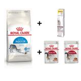 Royal Canin İndoor 27 Kuru Kedi Maması 2 Kg + 2 Adet RC Yaş Mama 85 gr + 20 gr GimCat Malt 3182550704625-01495