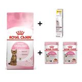 Royal Canin Kitten Kısırlaştırılmış Yavru Kedi Maması 2 Kg + 2 Adet RC Yaş Mama 85 gr + 20 gr GimCat Malt 3182550805186-01495