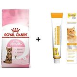 Royal Canin Kitten Sterilised 2 kg Kısırlaştırılmış Yavru Kedi Maması + Gimcat 100 gr Multivitamin
