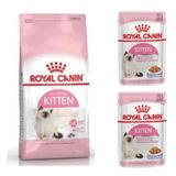Royal Canin Kitten Yavru 4 kg Kuru Kedi Mama + Kitten 2x85 gr Yaş Mama
