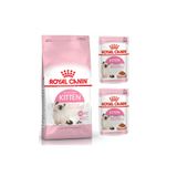Royal Canin Kitten Yavru Kedi Maması 4 Kg + Kitten Yaş Mama 2 Adet (Original)