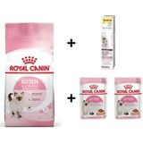 Royal Canin Kitten Yavru Kuru Kedi Maması 2 kg + 2 Adet Rc Yaş Mama 85 gr + Gimcat 20 gr Malt